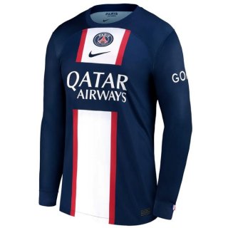 Thailande Maillot De Foot Paris Saint Germain Domicile ML 2022-2023 Bleu Pas Cher