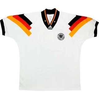 Thailande Maillot De Foot Allemagne Domicile Retro 1992 1994 Blanc Pas Cher