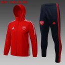 Coupe Vent Arsenal Ensemble Complet 2022 Rouge Noir Pas Cher