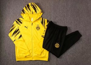 Sweat Shirt Capuche Dortmund 2021-2022 Jaune Pas Cher