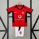 Maillot Manchester United Domicile Enfant Retro 2002 2004