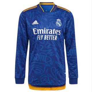 Thailande Maillot De Foot Real Madrid Exterieur ML 2021-2022 Pas Cher