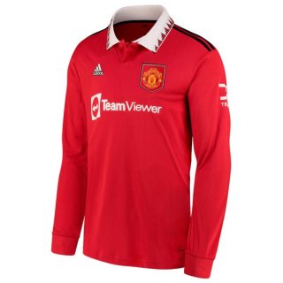 Thailande Maillot De Foot Manchester United Domicile ML 2022-2023 Pas Cher