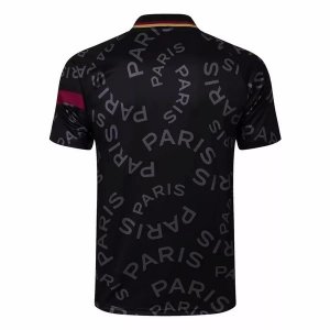 Polo Paris Saint Germain 2021-2022 Noir Jaune Pas Cher