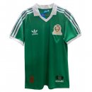 Thailande Maillot De Foot Mexique Domicile Retro 1986 Vert Pas Cher