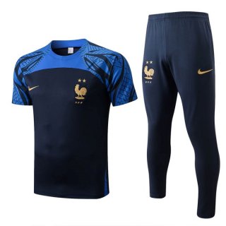 Maillot De Foot France Ensemble Complet 2022-2023 Bleu 1 Pas Cher