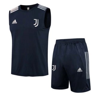 Maillot De Foot Juventus Sans Manches Ensemble Complet 2022 Noir Pas Cher