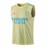 Thailande Maillot De Foot Arsenal Sans Manches 2021-2022 Jaune Pas Cher