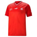 Thailande Maillot De Foot Suisse Domicile 2022 Rouge Pas Cher