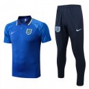 Polo Angleterre Ensemble Complet 2022-2023 Bleu Pas Cher