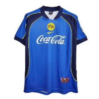 Thailande Maillot De Foot América Exterieur Retro 2001 2002 Bleu Pas Cher