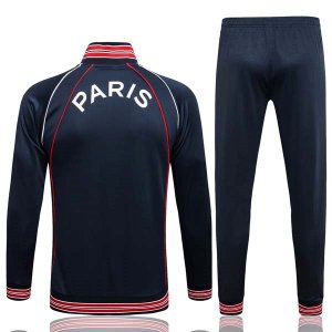 Survetement Paris Saint Germain 2022 Bleu Rouge Pas Cher