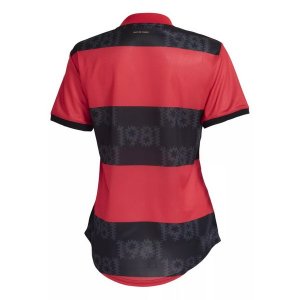 Thailande Maillot De Foot Flamengo Domicile Femme 2021-2022 Rouge Noir Pas Cher