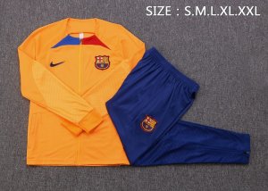 Survetement Barcelone 2023 Orange Bleu Pas Cher