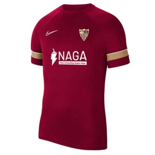 Maillot De Foot Entrainement Séville 2021-2022 Rouge Pas Cher