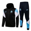 Sweat Shirt Capuche Marseille 2022 Noir Bleu Pas Cher