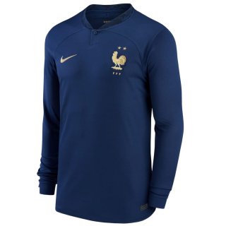 Thailande Maillot De Foot France Domicile ML 2022-2023 Pas Cher