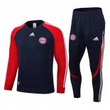 Survetement Bayern Munich 2022-2023 Bleu Marine Rouge Pas Cher