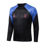 Survetement Training PSG Top 2023 Noir Bleu 6 Pas Cher