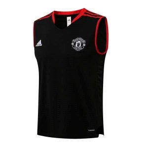 Maillot De Foot Manchester United Sans Manches 2022 Noir 1 Pas Cher