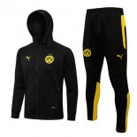 Sweat Shirt Capuche Borussia Dortmund 2022-2023 Noir Jaune Pas Cher