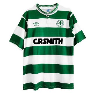 Thailande Maillot De Foot Celtic Domicile Retro 1888 1988 Vert Pas Cher