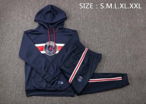 Sweat Shirt Capuche PSG 2022 Bleu Rouge Pas Cher