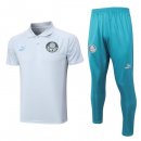 Polo Palmeiras Ensemble Complet 2023-2024 Blanc Bleu