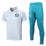 Polo Palmeiras Ensemble Complet 2023-2024 Blanc Bleu