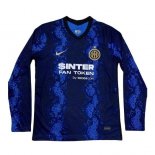 Thailande Maillot De Foot Inter Milan Domicile ML 2021-2022 Pas Cher