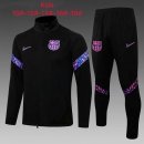 Enfant Survetement Barcelone 2022 Noir Rose Pas Cher