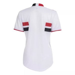 Thailande Maillot De Foot Sao Paulo Domicile Femme 2021-2022 Blanc Pas Cher