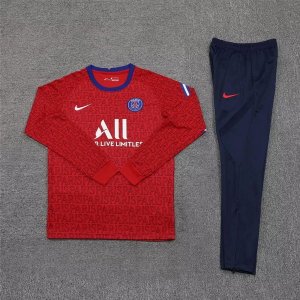 Survetement PSG 2021-2022 Rouge Bleu Pas Cher