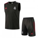 Maillot De Foot Real Madrid Sans Manches Ensemble Complet 2022 Noir Pas Cher