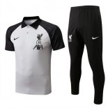 Polo Liverpool Ensemble Complet 2022-2023 Blanc Pas Cher