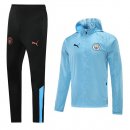 Coupe Vent Manchester City Ensemble Complet 2021-2022 Bleu Clair Pas Cher