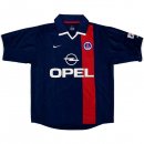 Thailande Maillot De Foot Paris Saint Germain Domicile Retro 2001 2002 Bleu Pas Cher