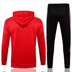 Sweat Shirt Capuche PSG 2021-2022 Rouge Noir Purpura Pas Cher