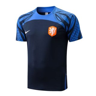 Maillot De Foot Entrenamien Pays-Bas 2022-2023 Bleu Pas Cher