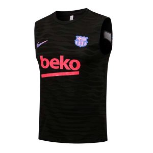 Maillot De Foot Barcelone Sans Manches 2022 Noir Pas Cher