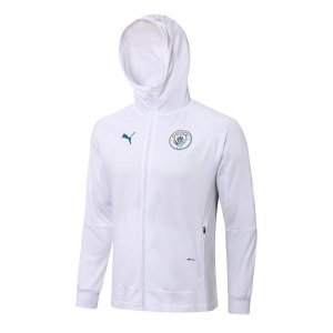 Sweat Shirt Capuche Manchester City 2022-2023 Blanc Pas Cher