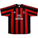 Thailande Maillot De Foot AC Milan Domicile Retro 2003 2004 Rouge Pas Cher