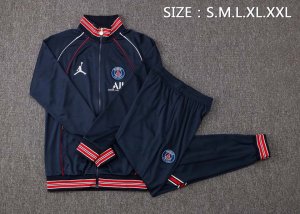 Survetement Paris Saint Germain 2022 Bleu Rouge Pas Cher