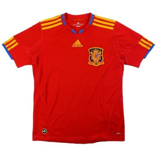 Thailande Maillot De Foot Espagne Domicile Retro 2010 Rouge Pas Cher