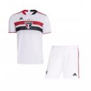 Maillot De Foot Sao Paulo Domicile Enfant 2021-2022 Blanc Pas Cher