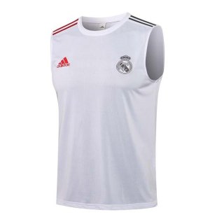 Maillot De Foot Real Madrid Sans Manches 2022 Blanc Pas Cher