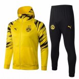 Sweat Shirt Capuche Dortmund 2021-2022 Jaune Pas Cher