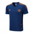 Maillot De Foot Entrainement Manchester United 2022-2023 Bleu Pas Cher