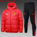 Manteau de duvet Manchester United Ensemble Complet 2024-2025 Rouge