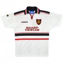 Thailande Maillot De Foot Manchester United Exterieur Retro 1998 1999 Blanc Pas Cher